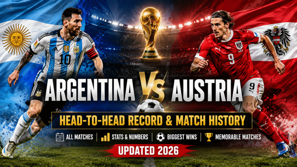 Argentina vs Austria Head-to-Head Record, Stats & Match History