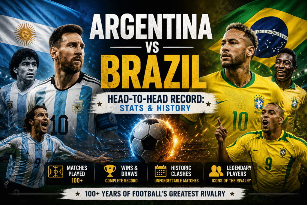 Argentina vs Brazil Head-to-Head Record Stats & History