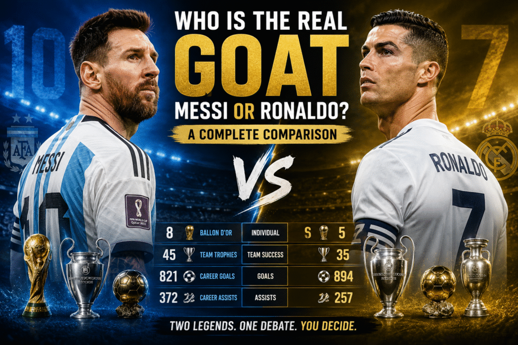 Who Is the Real GOAT Messi vs Ronaldo? A Complete Comparison