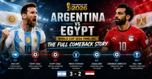 Argentina vs Egypt World Cup 2026 Timeline The Full Comeback Story