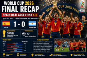 World Cup 2026 Final Recap Spain Beat Argentina 1-0