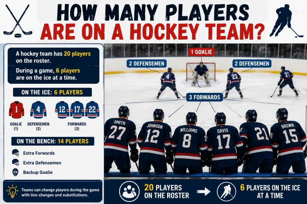 How Many Players Are on a Hockey Team?
