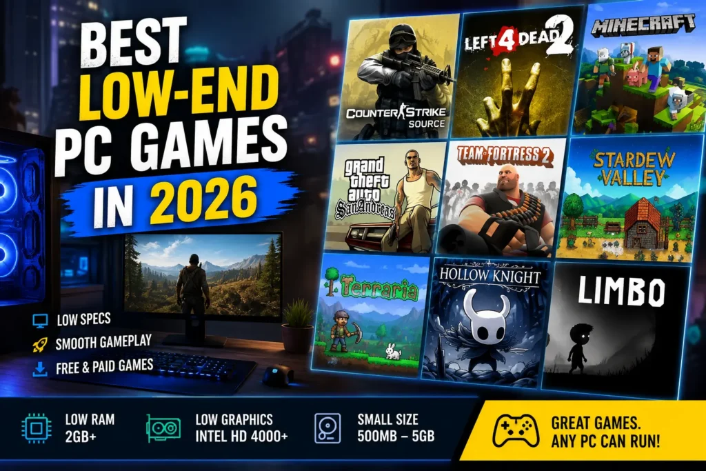 Best Low-End PC Games in 2026 (That Run Smooth on Old PCs)