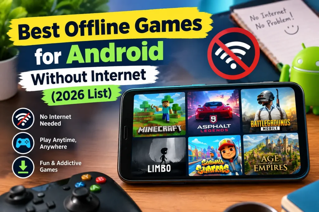 Best Offline Games for Android Without Internet (2026 List)