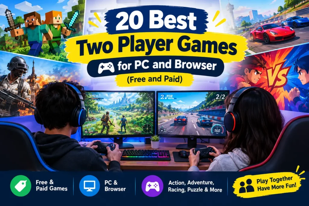 20 Best Two Player Games for PC and Browser (Free and Paid)
