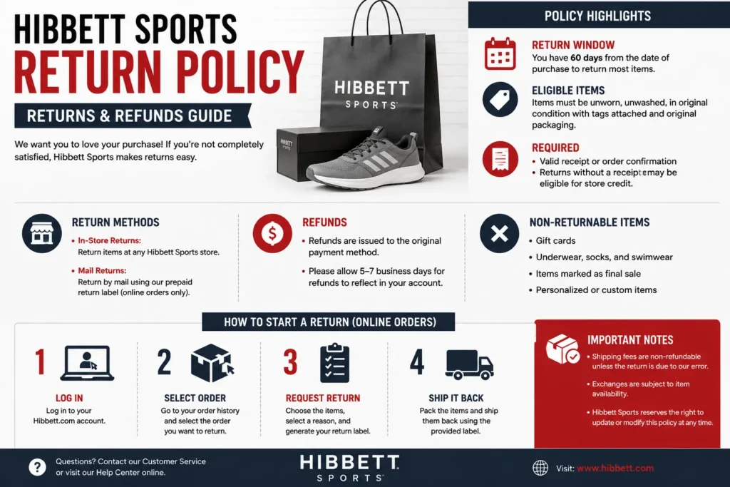 Hibbett Sports Return Policy: Returns & Refunds Guide Hibbett Sports Return Policy: Returns & Refunds Guide