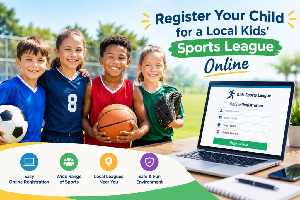 Register Your Child for a Local Kids’ Sports League Online Register Your Child for a Local Kids' Sports League Online
