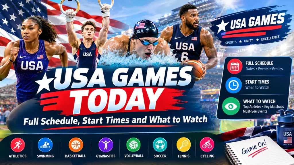 USA Games Today: Full Schedule, Start Times and What to Watch USA games today